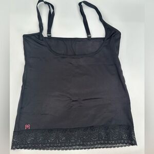 Ruby Ribbon Black Open Bust Tank Shapewear Spanx Size XL